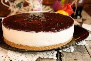 чийзкейк с боровинки без печене