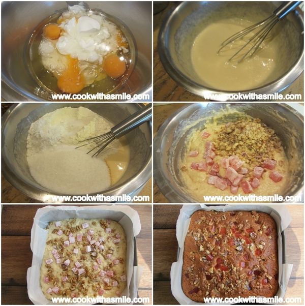 кекс с локум и орехи и излишен квас